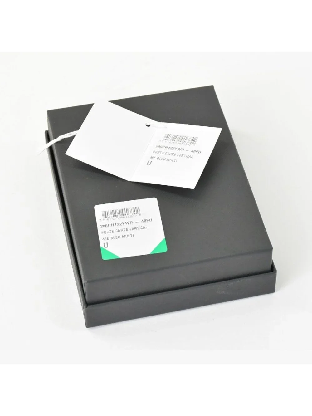 Dior Air Card Case Logo Strap Leather Navy Silver